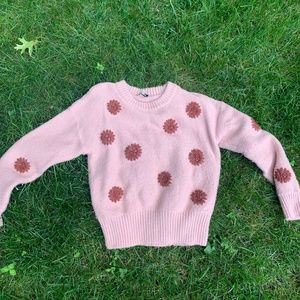 Madewell Embroidered Floral Sweater - Women's Small